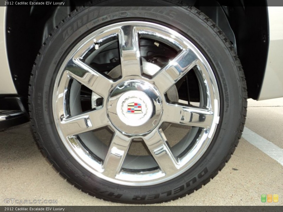 2012 Cadillac Escalade ESV Luxury Wheel and Tire Photo #56497694