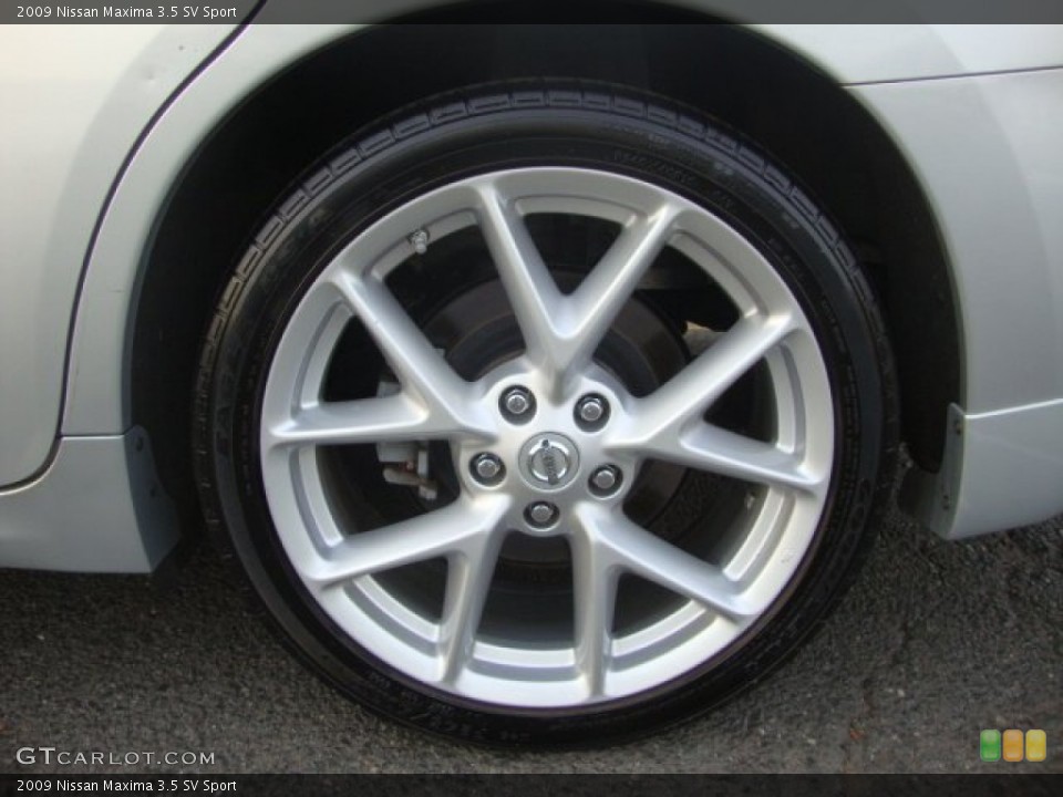 2009 Nissan Maxima 3.5 SV Sport Wheel and Tire Photo #56501046