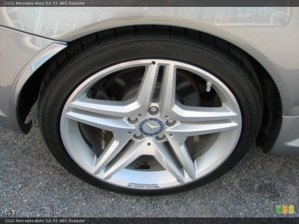 2010 Mercedes-Benz SLK 55 AMG Roadster Wheel and Tire Photo #56501642
