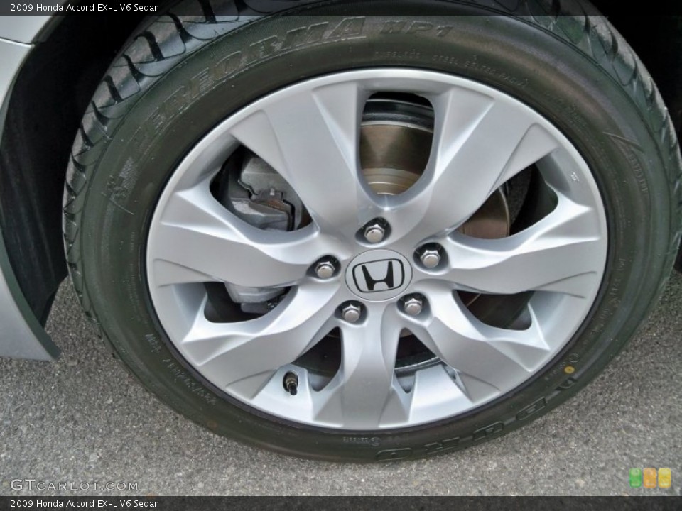 2009 Honda Accord EX-L V6 Sedan Wheel and Tire Photo #56505384