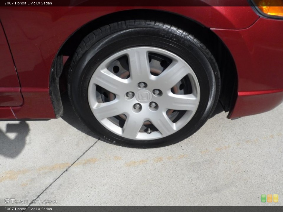 2007 Honda Civic LX Sedan Wheel and Tire Photo #56519920