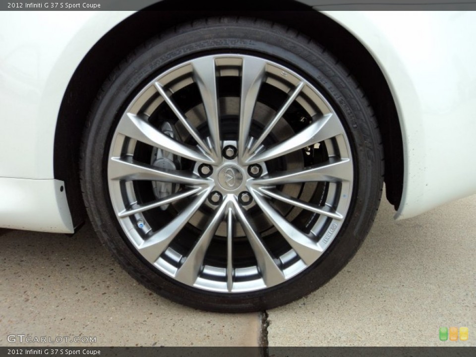 2012 Infiniti G 37 S Sport Coupe Wheel and Tire Photo #56551819