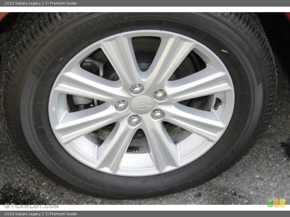 2010 Subaru Legacy 2.5i Premium Sedan Wheel and Tire Photo #56555857