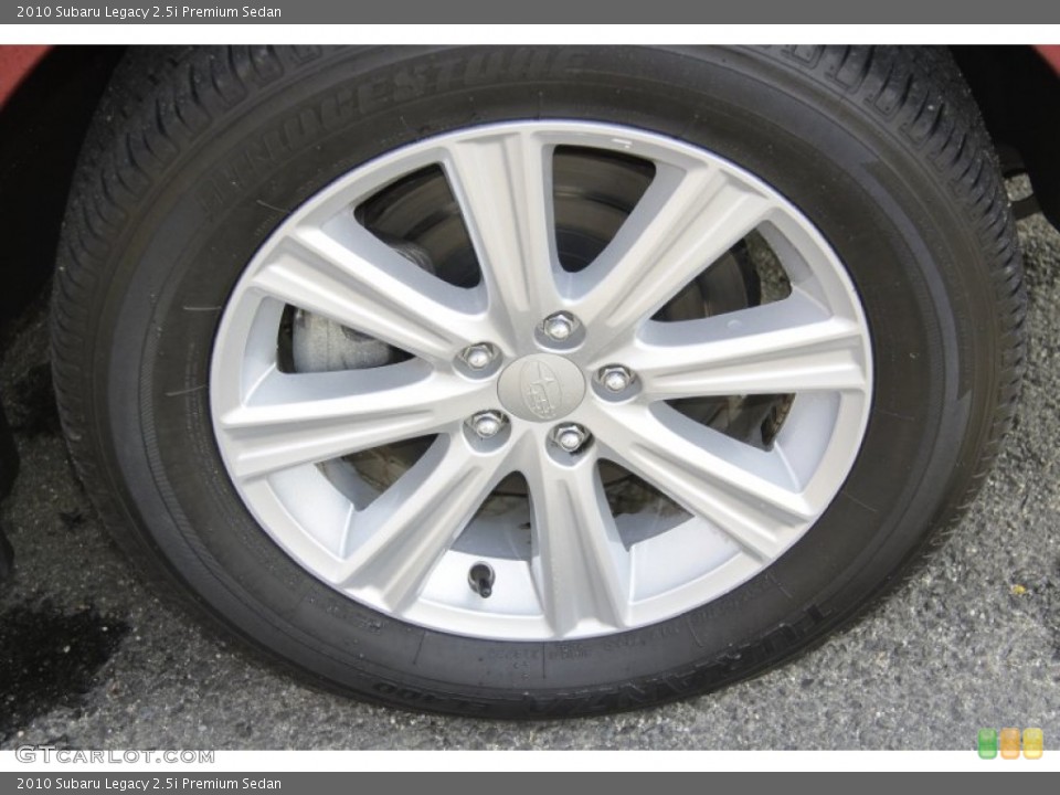 2010 Subaru Legacy 2.5i Premium Sedan Wheel and Tire Photo #56555866