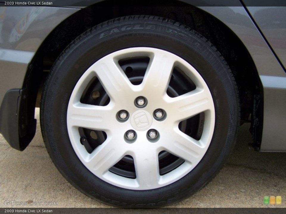 2009 Honda Civic LX Sedan Wheel and Tire Photo #56559028