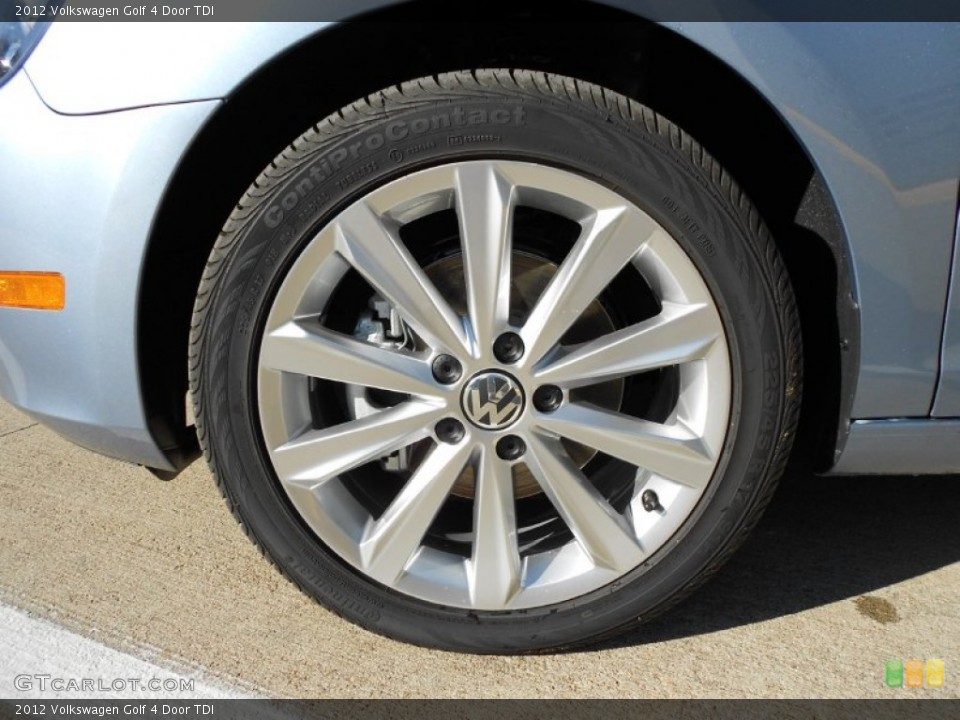 2012 Volkswagen Golf 4 Door TDI Wheel and Tire Photo #56571981