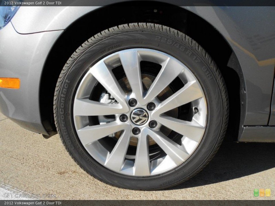 2012 Volkswagen Golf 2 Door TDI Wheel and Tire Photo #56572179