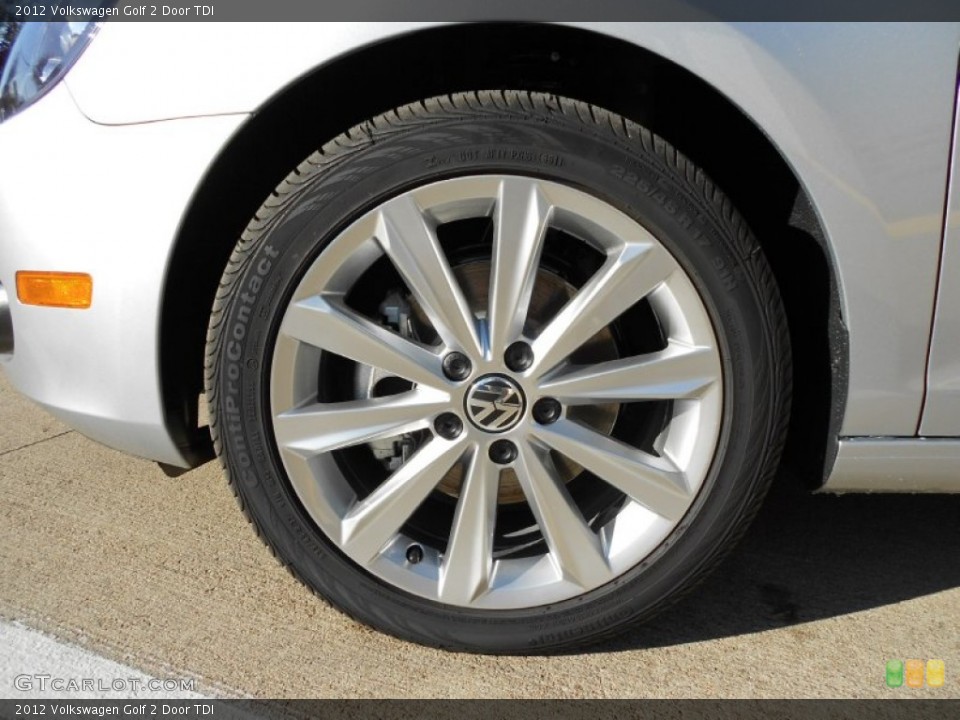 2012 Volkswagen Golf 2 Door TDI Wheel and Tire Photo #56572554