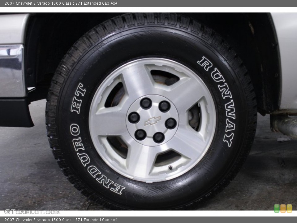 2007 Chevrolet Silverado 1500 Classic Z71 Extended Cab 4x4 Wheel and Tire Photo #56590125