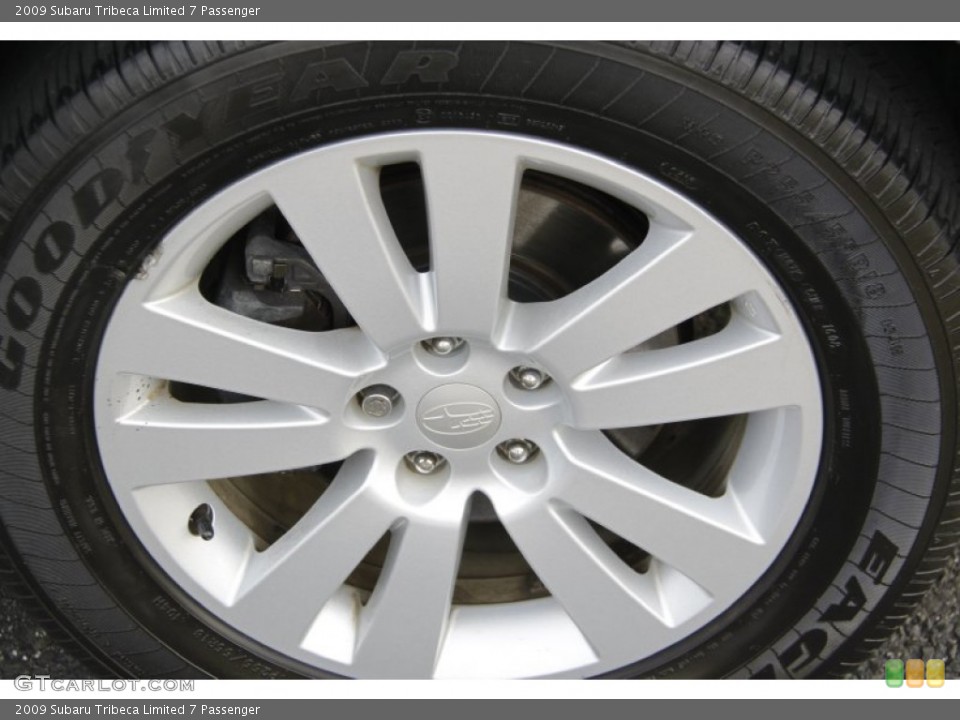 2009 Subaru Tribeca Limited 7 Passenger Wheel and Tire Photo #56600286