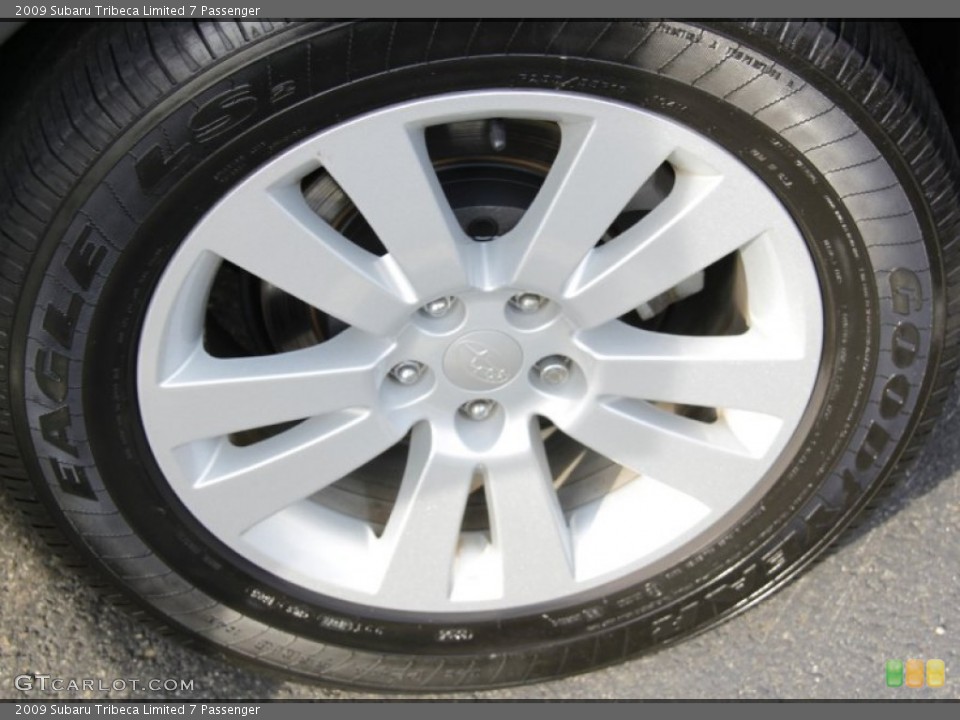 2009 Subaru Tribeca Limited 7 Passenger Wheel and Tire Photo #56600295