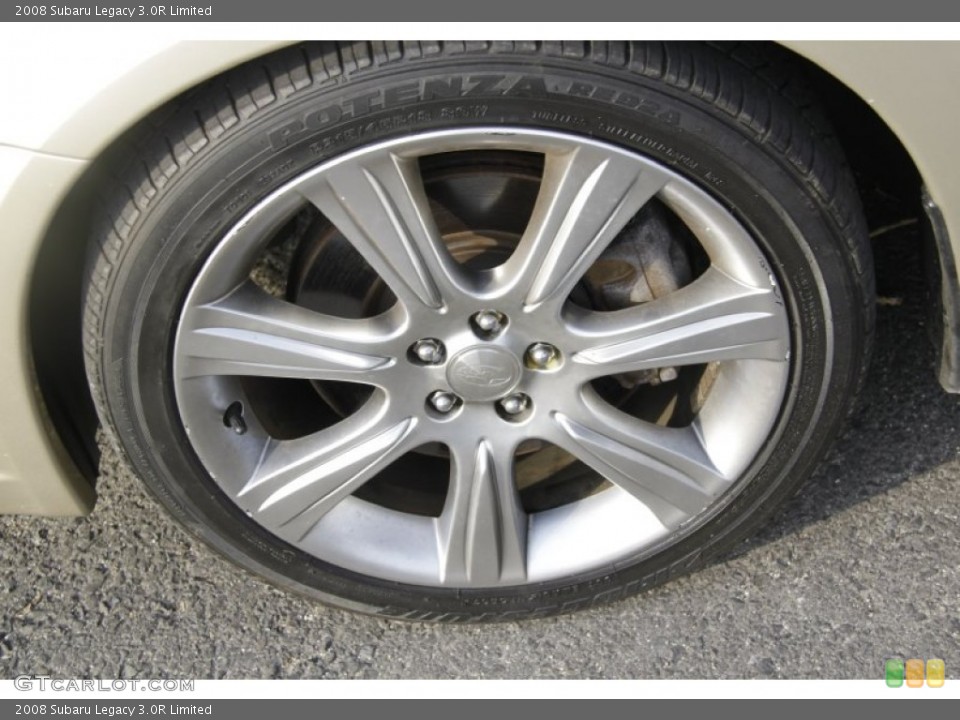 2008 Subaru Legacy 3.0R Limited Wheel and Tire Photo #56600784