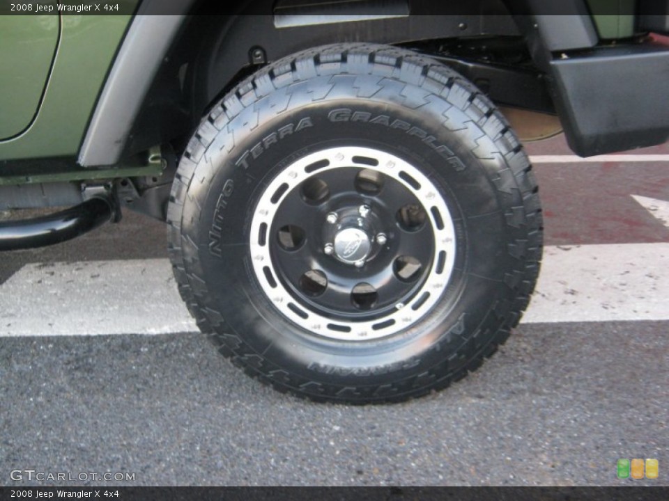 2008 Jeep Wrangler Custom Wheel and Tire Photo #56612744