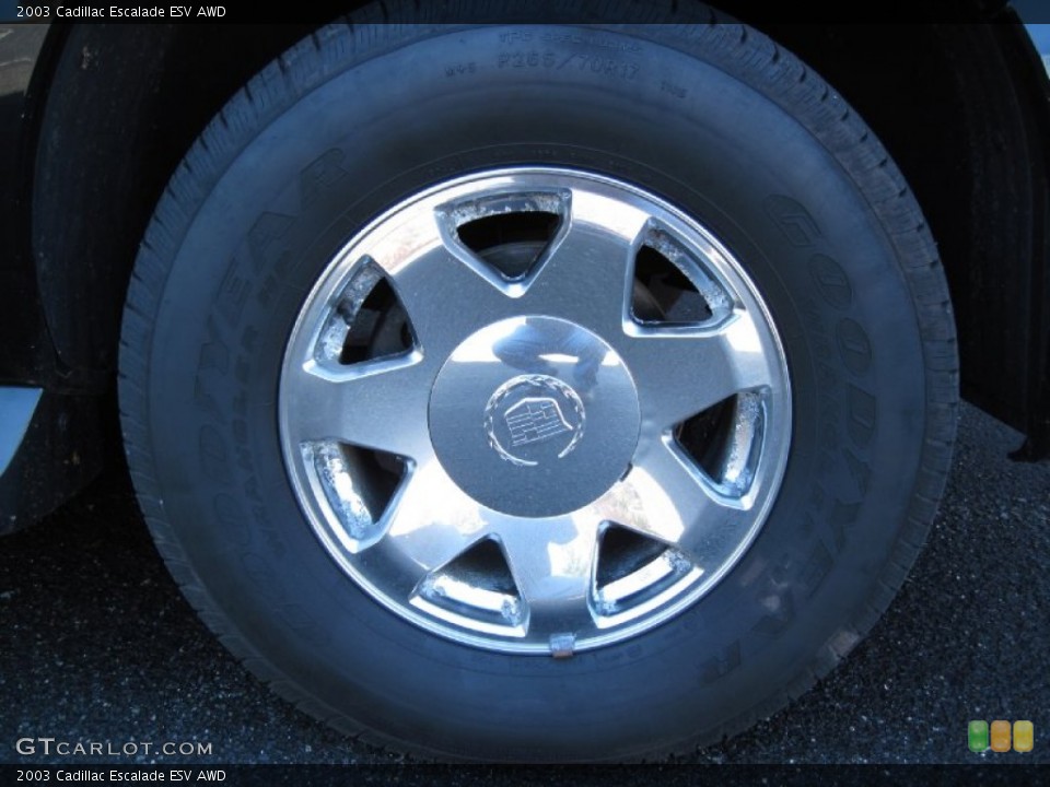 2003 Cadillac Escalade ESV AWD Wheel and Tire Photo #56620262