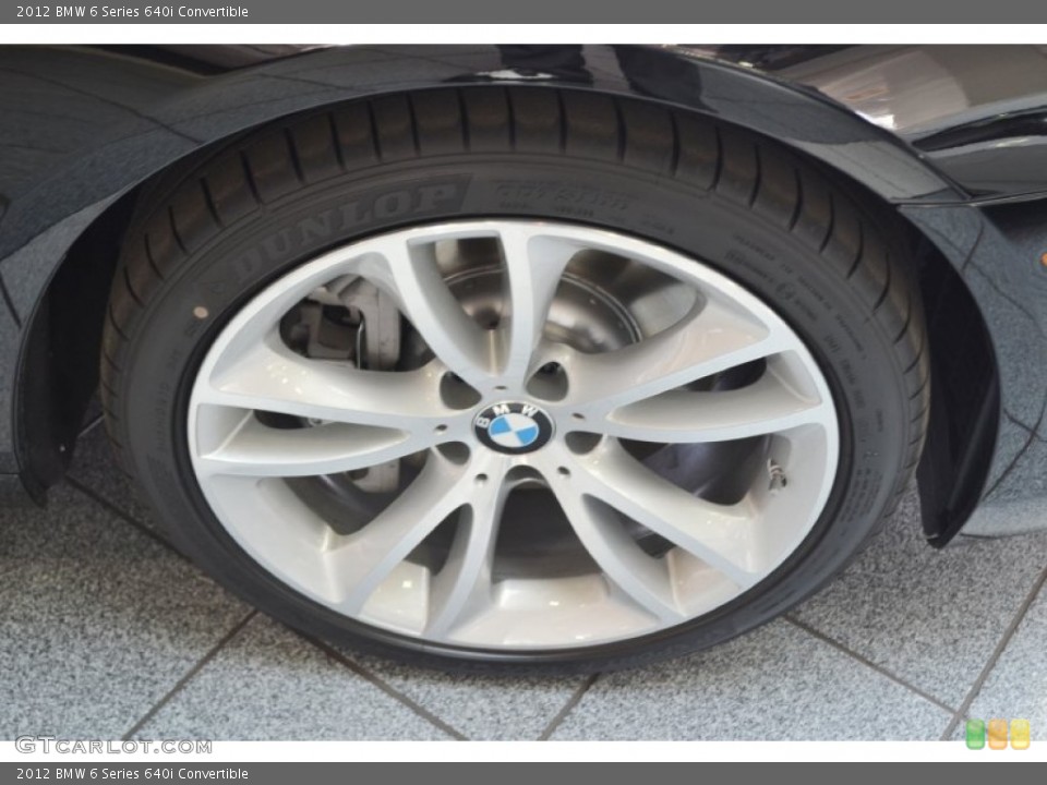2012 BMW 6 Series 640i Convertible Wheel and Tire Photo #56624667