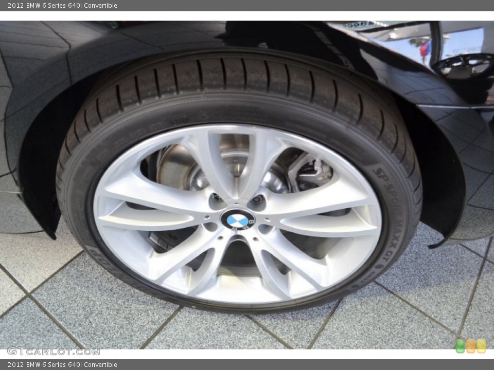 2012 BMW 6 Series 640i Convertible Wheel and Tire Photo #56624685