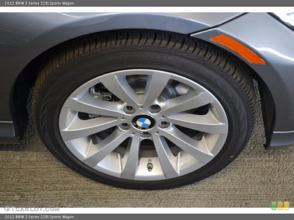2012 BMW 3 Series 328i Sports Wagon Wheel and Tire Photo #56625093
