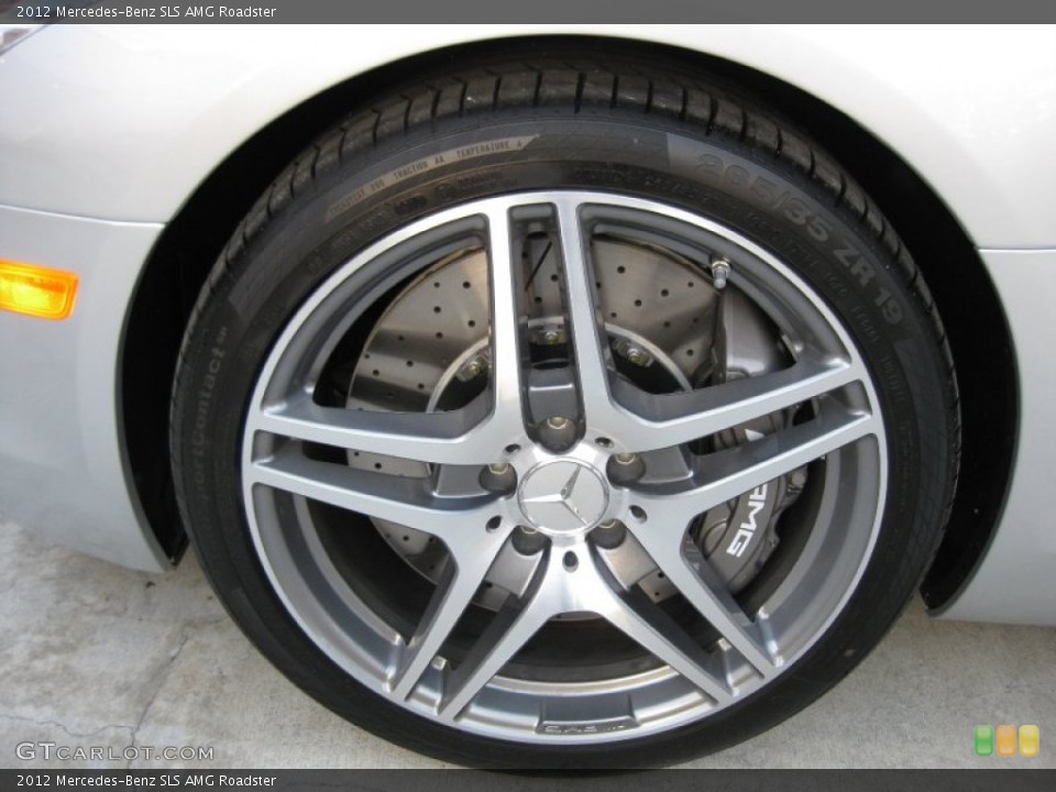 2012 Mercedes-Benz SLS AMG Roadster Wheel and Tire Photo #56663520