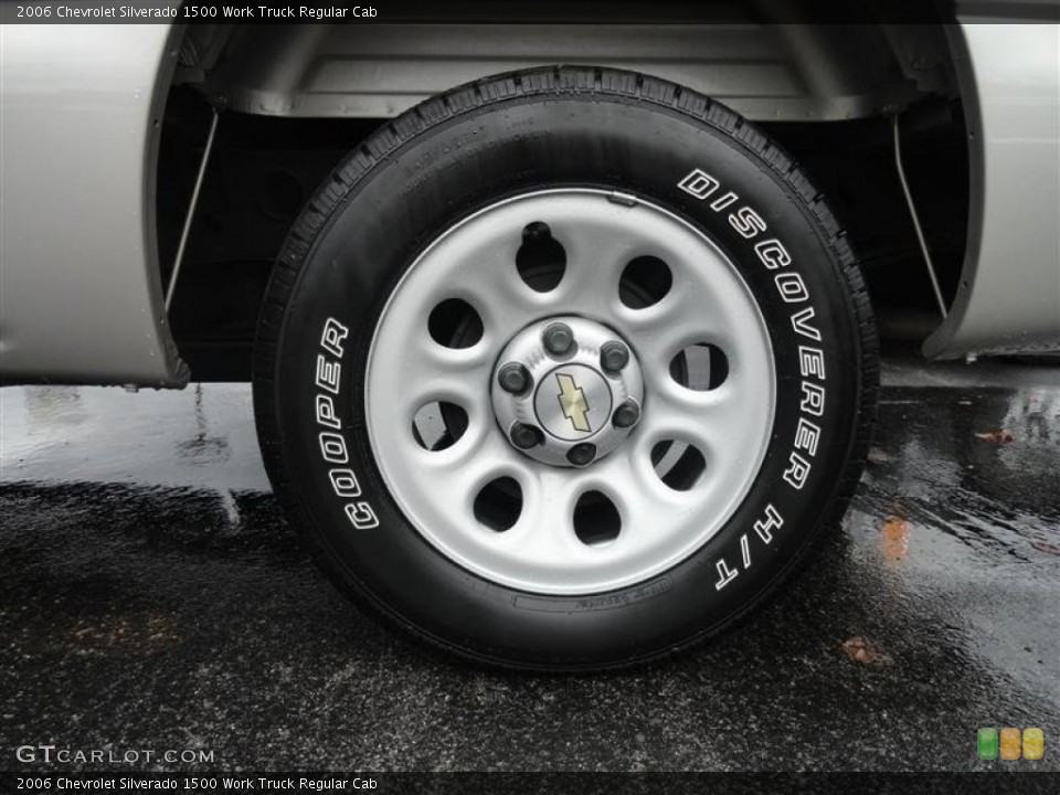 2006 Chevrolet Silverado 1500 Work Truck Regular Cab Wheel and Tire Photo #56709650