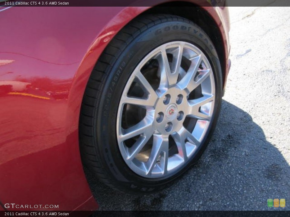 2011 Cadillac CTS 4 3.6 AWD Sedan Wheel and Tire Photo #56716653