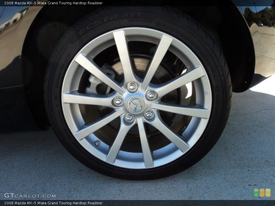 2008 Mazda MX-5 Miata Grand Touring Hardtop Roadster Wheel and Tire Photo #56720777