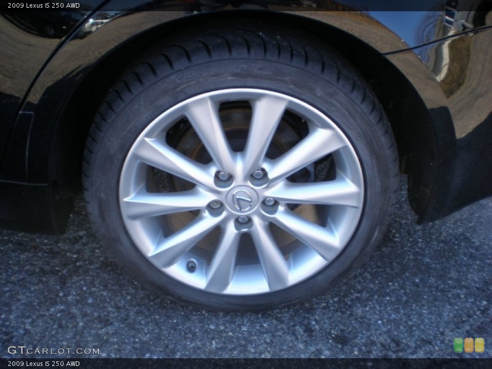 2009 Lexus IS 250 AWD Wheel and Tire Photo #56741388