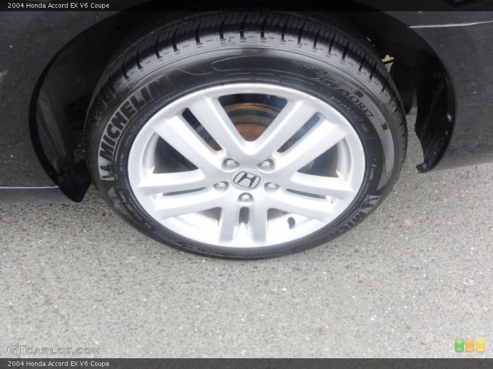 2004 Honda Accord EX V6 Coupe Wheel and Tire Photo #56741688