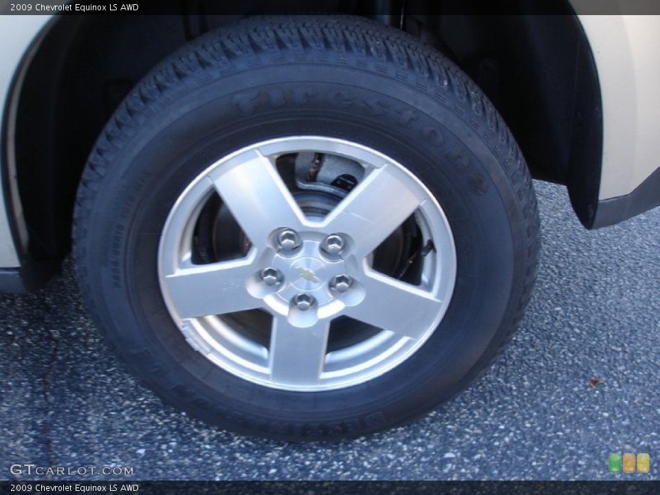 2009 Chevrolet Equinox LS AWD Wheel and Tire Photo #56743135