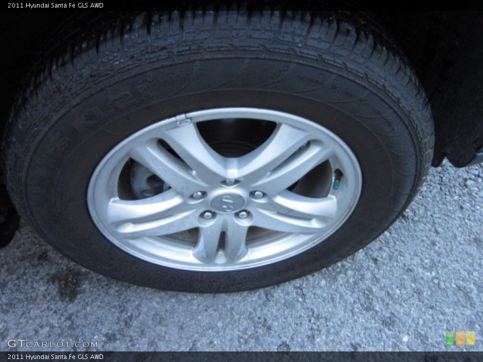 2011 Hyundai Santa Fe GLS AWD Wheel and Tire Photo #56764686