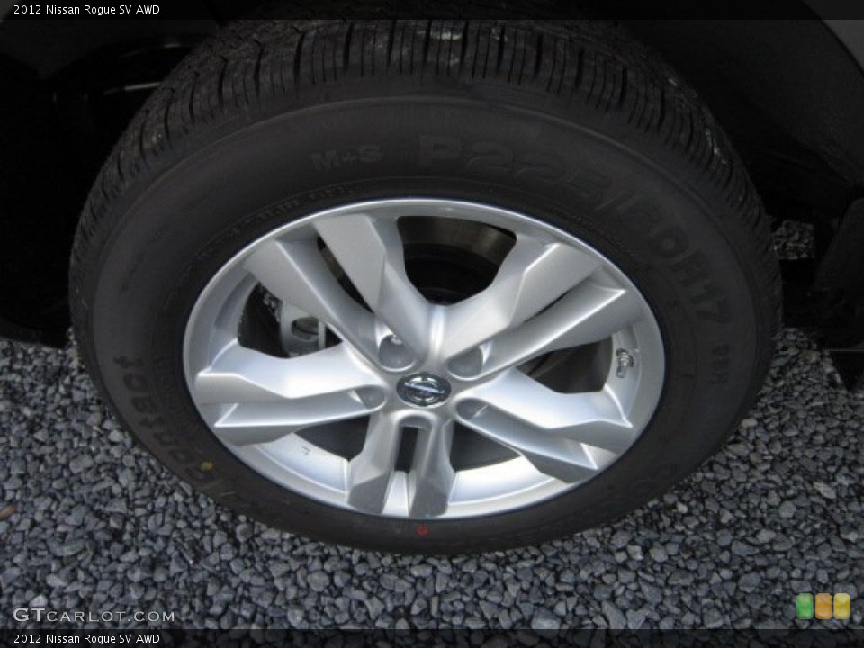 2012 Nissan Rogue SV AWD Wheel and Tire Photo #56766159