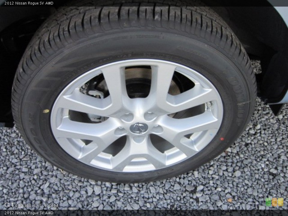2012 Nissan Rogue SV AWD Wheel and Tire Photo #56766859