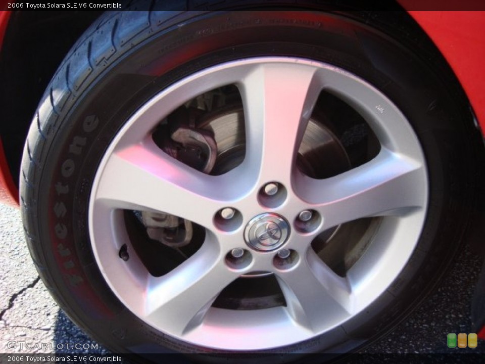 2006 Toyota Solara SLE V6 Convertible Wheel and Tire Photo #56772099