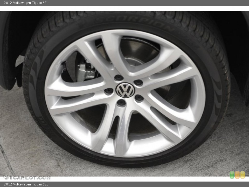 2012 Volkswagen Tiguan SEL Wheel and Tire Photo #56784610