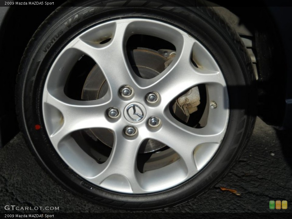 2009 Mazda MAZDA5 Sport Wheel and Tire Photo #56784727
