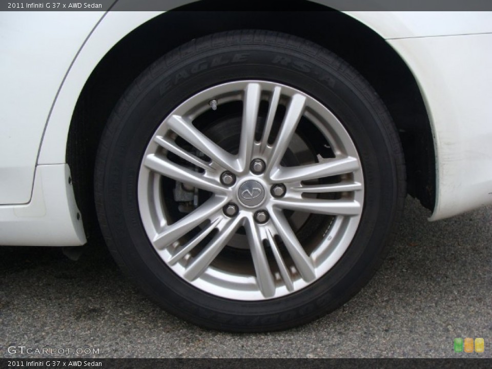 2011 Infiniti G 37 x AWD Sedan Wheel and Tire Photo #56802081