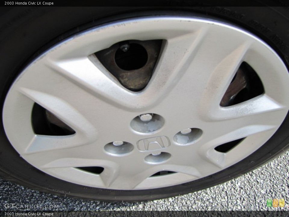 2003 Honda Civic LX Coupe Wheel and Tire Photo #56804574