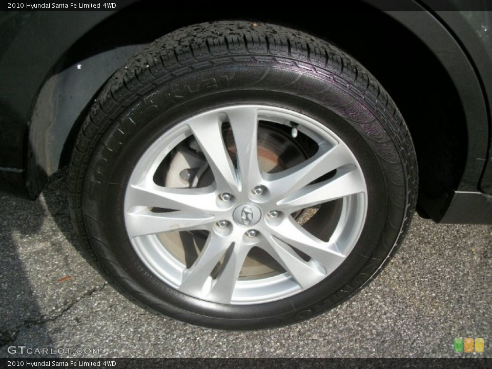 2010 Hyundai Santa Fe Limited 4WD Wheel and Tire Photo #56807970