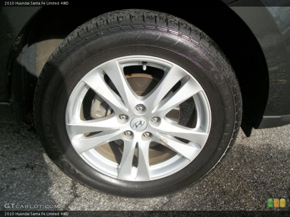 2010 Hyundai Santa Fe Limited 4WD Wheel and Tire Photo #56807979