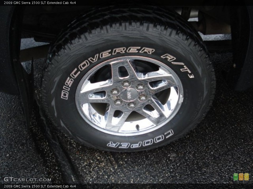 2009 GMC Sierra 1500 SLT Extended Cab 4x4 Wheel and Tire Photo #56817244