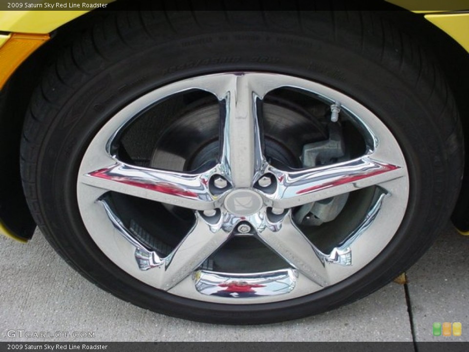 2009 Saturn Sky Red Line Roadster Wheel and Tire Photo #56822500
