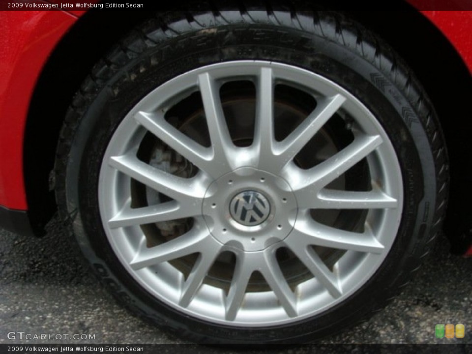 2009 Volkswagen Jetta Wolfsburg Edition Sedan Wheel and Tire Photo #56834042