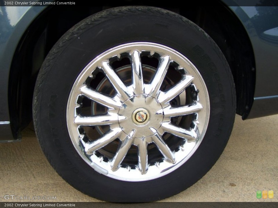 2002 Chrysler Sebring Limited Convertible Wheel and Tire Photo #56860529