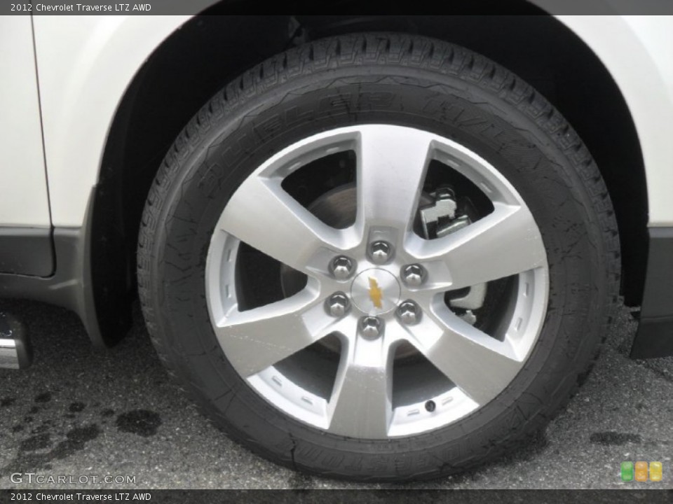 2012 Chevrolet Traverse LTZ AWD Wheel and Tire Photo #56863316
