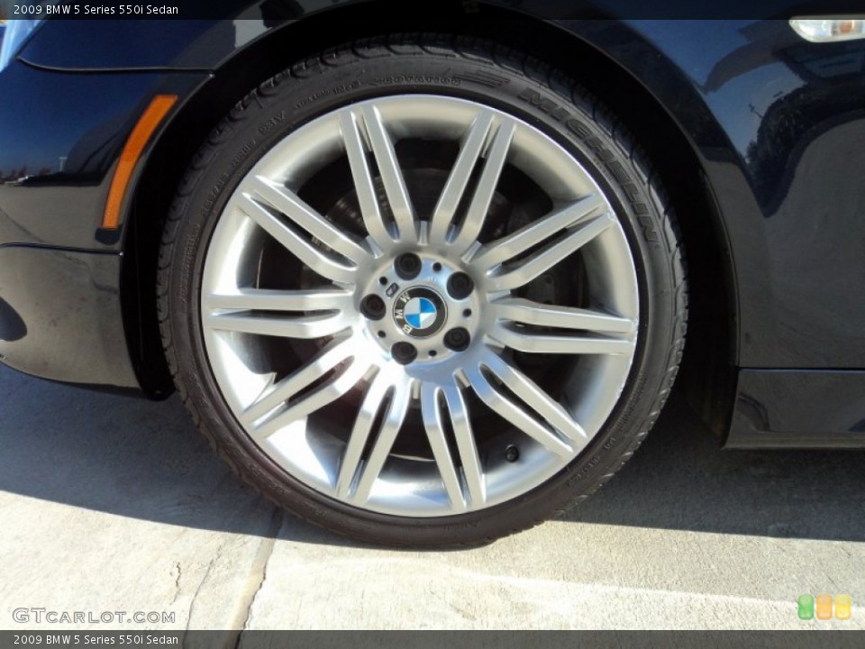 2009 BMW 5 Series 550i Sedan Wheel and Tire Photo #56905077
