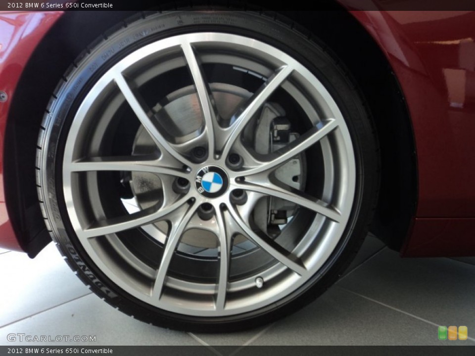 2012 BMW 6 Series 650i Convertible Wheel and Tire Photo #56906017