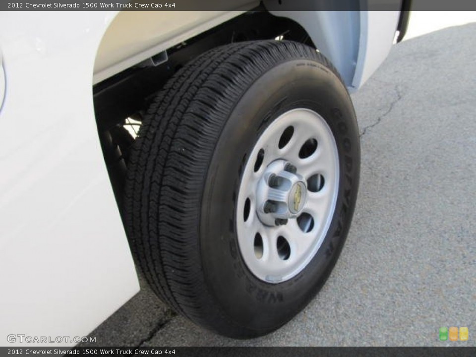 2012 Chevrolet Silverado 1500 Work Truck Crew Cab 4x4 Wheel and Tire Photo #56942207
