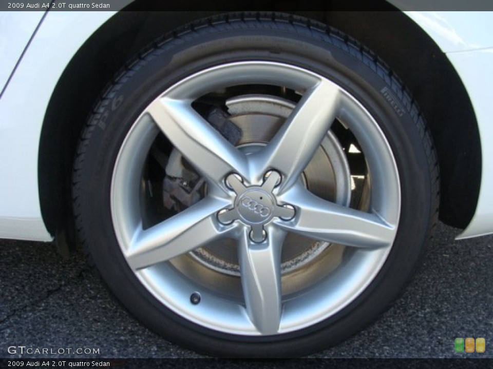 2009 Audi A4 2.0T quattro Sedan Wheel and Tire Photo #56947964