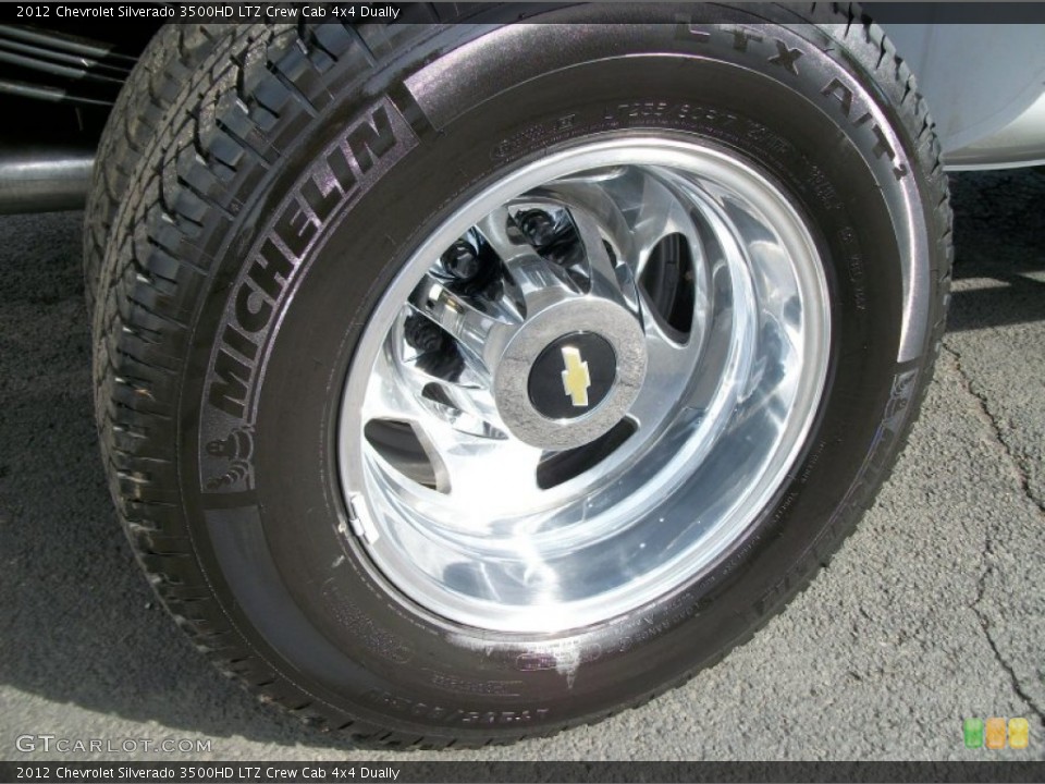 2012 Chevrolet Silverado 3500HD LTZ Crew Cab 4x4 Dually Wheel and Tire Photo #56949686