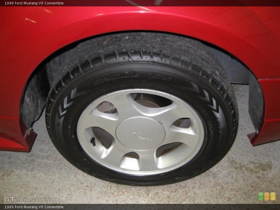 1999 Ford Mustang V6 Convertible Wheel and Tire Photo #56978306
