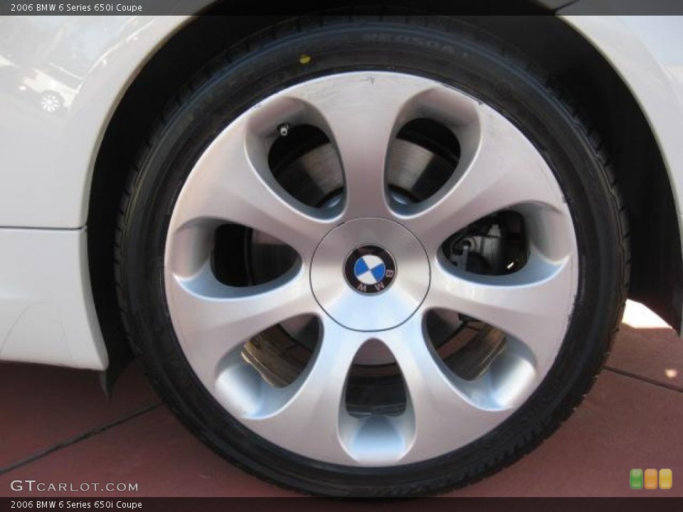 2006 BMW 6 Series 650i Coupe Wheel and Tire Photo #56996087